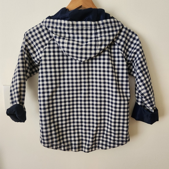 GYMBOREE Kids Girls Light Jacket Hoodie Zip Up Plaids Spring Size 7-8 - Picture 11 of 12